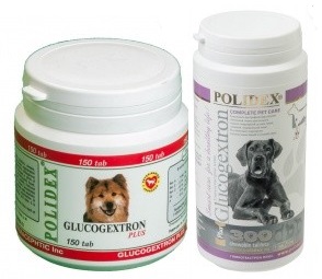 Кормовая добавка для собак POLIDEX® Glucogextron plus (Полидэкс Глюкогекстрон плюс)