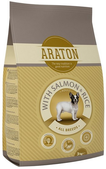Корм с лососем и рисом Araton Adult Salmon & Rice для собак