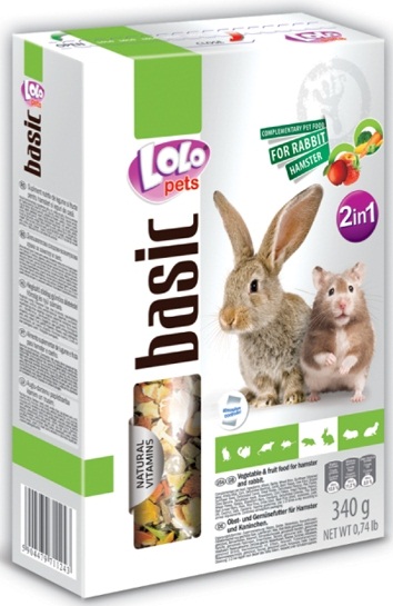 Корм LOLO Pets овоще-фруктовый для хомяка и кролика